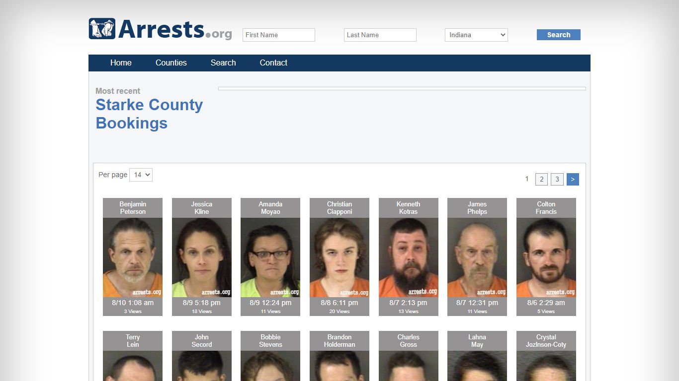Starke County Arrests and Inmate Search